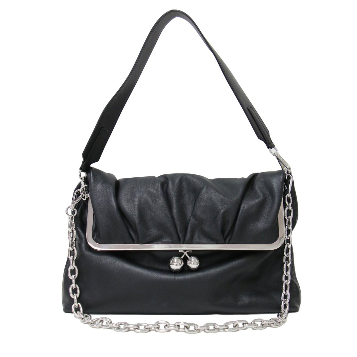 24秋冬 3WAY チェーン ワンショルダー バッグ PASTICCINO / パスティチーノ SLALOM クラッチ がま口 レザー 本革