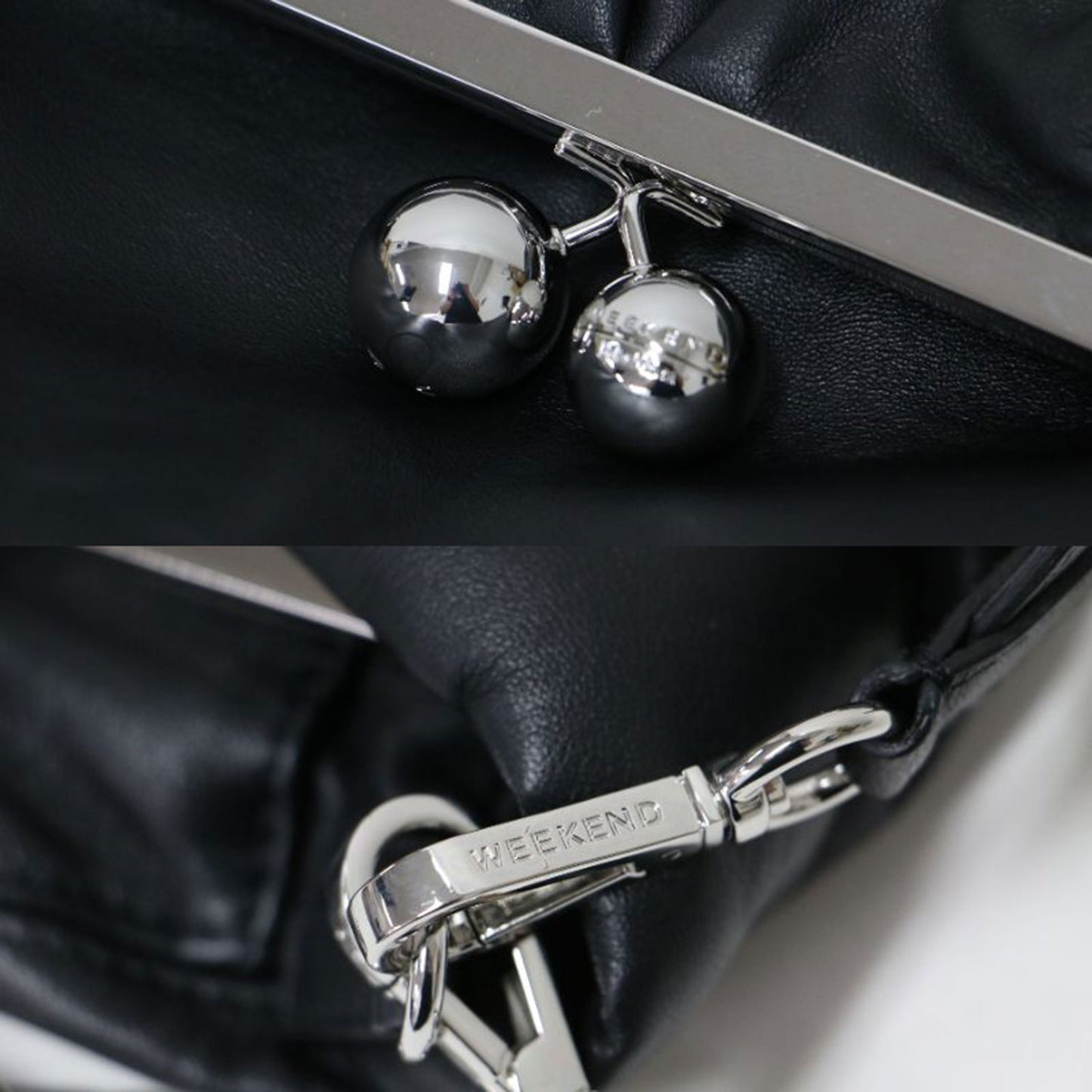 24秋冬 3WAY チェーン ワンショルダー バッグ PASTICCINO / パスティチーノ SLALOM クラッチ がま口 レザー 本革