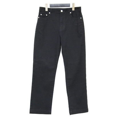 ポケット 刺繍 テーパード パンツ / ストレッチ コットン