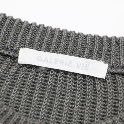 23春夏 リネン フルカーディガン クルーネック プルオーバー / ニット クルーネック ノースリーブ