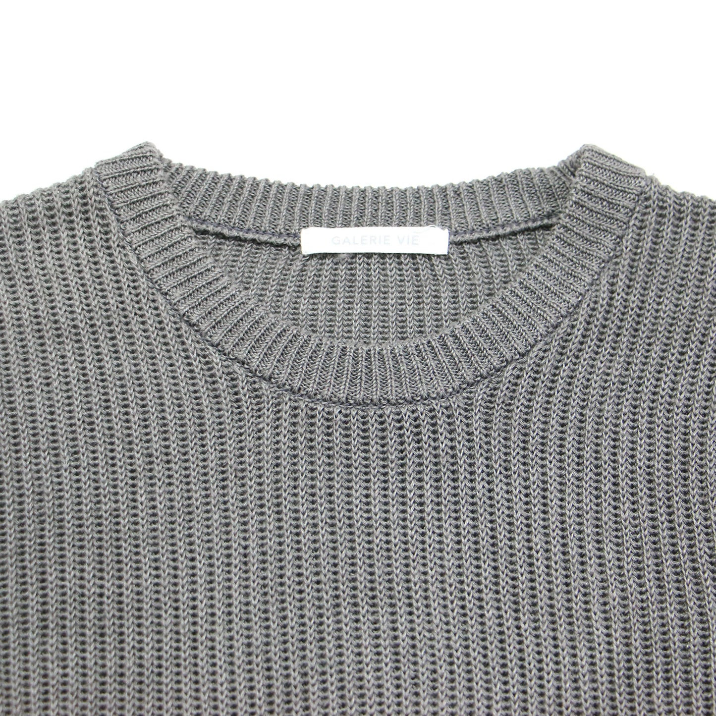 23春夏 リネン フルカーディガン クルーネック プルオーバー / ニット クルーネック ノースリーブ