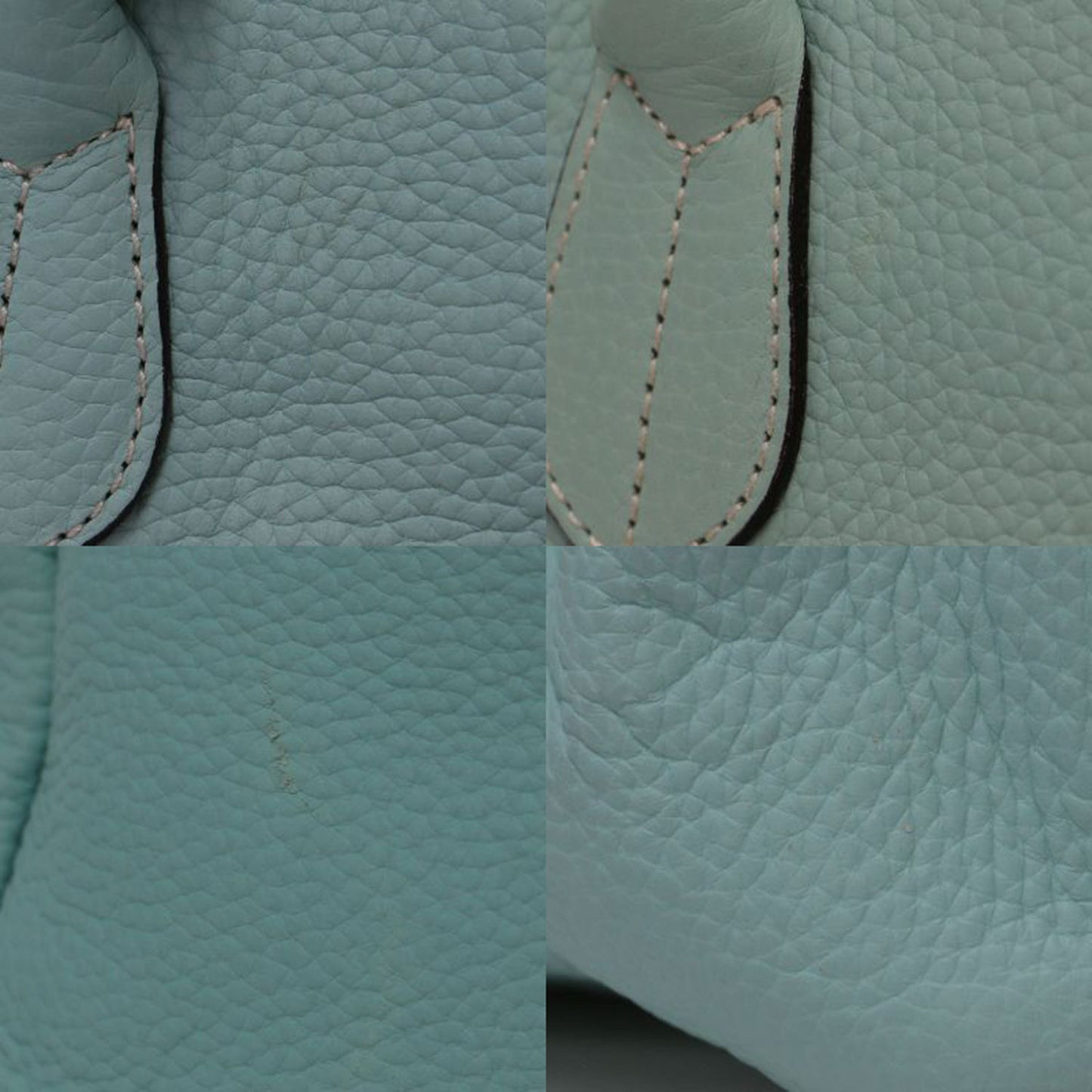 カウレザー トートバッグ / ハンドバッグ ネームタグ付き 本革