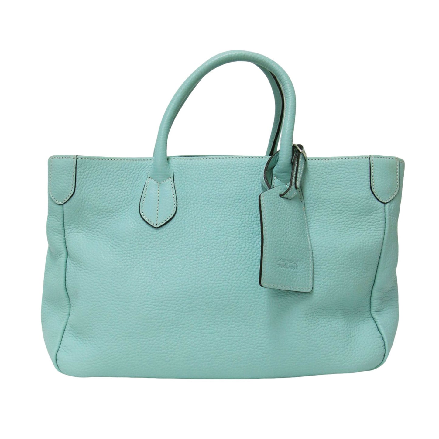 カウレザー トートバッグ / ハンドバッグ ネームタグ付き 本革