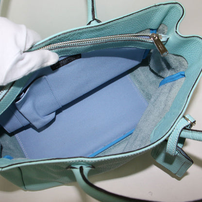 カウレザー トートバッグ / ハンドバッグ ネームタグ付き 本革