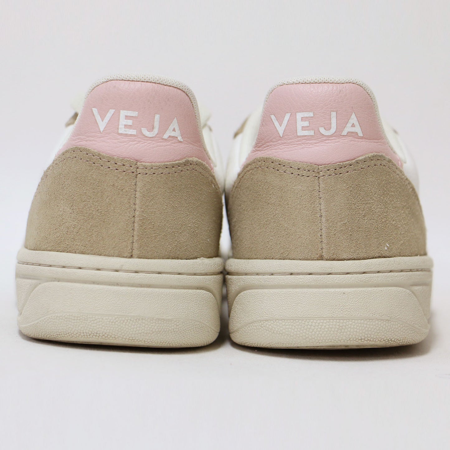 V-10 レザー スニーカー / ローカット レースアップ スエード コンビ