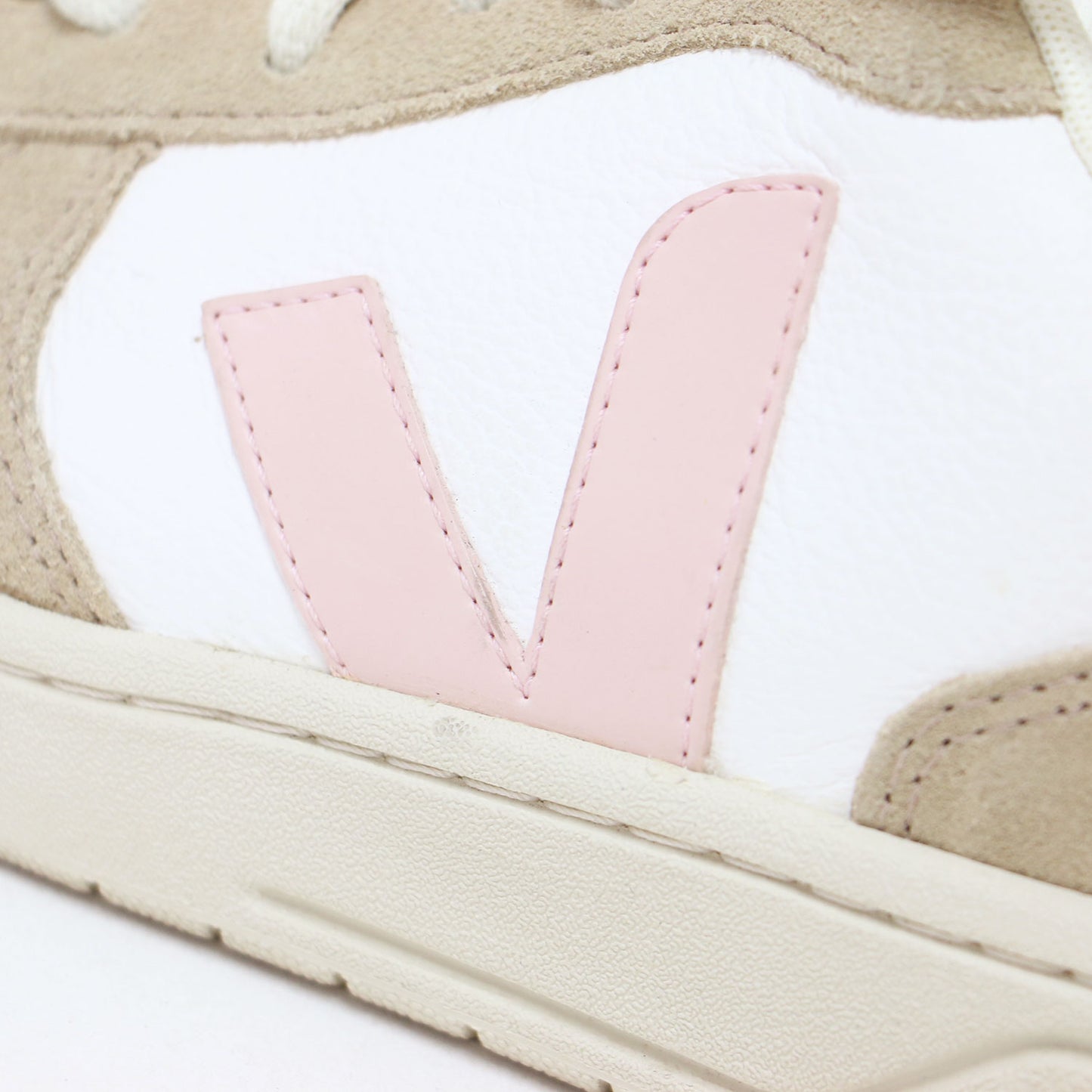 V-10 レザー スニーカー / ローカット レースアップ スエード コンビ