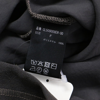 25春夏 サテンサブレ タンクトップ ワンピース / ロング Uネック ノースリーブ Iライン ステッチ