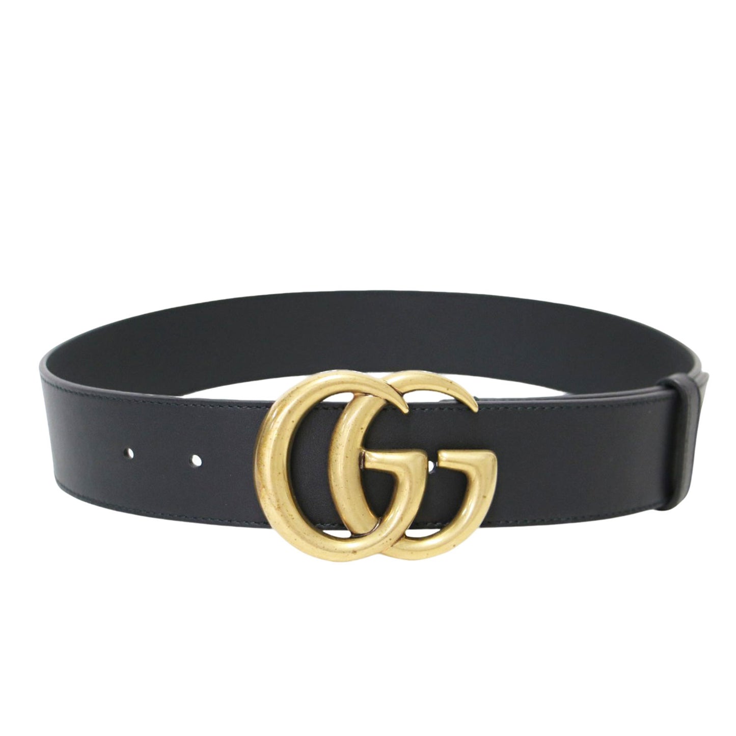 ダブルG ワイド ベルト 400593 / GGマーモント バックル レザー