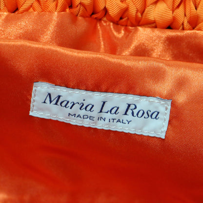 ファブリック クロシェ ショルダーバッグ / クラッチバッグ がま口型 クロスボディ 肩掛け 2WAY チェーン