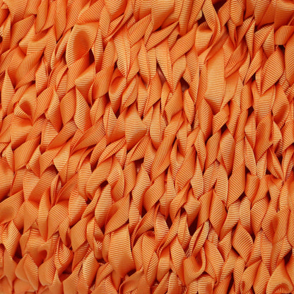 ファブリック クロシェ ショルダーバッグ / クラッチバッグ がま口型 クロスボディ 肩掛け 2WAY チェーン