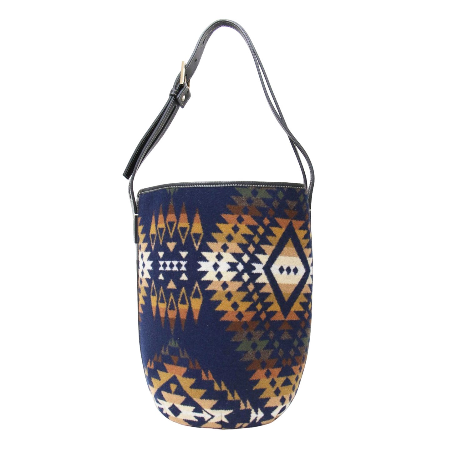 × PENDLETON マルシェ 筒型 ショルダーバッグ / MARCHE 肩掛け ネイティブ柄 ジャガード