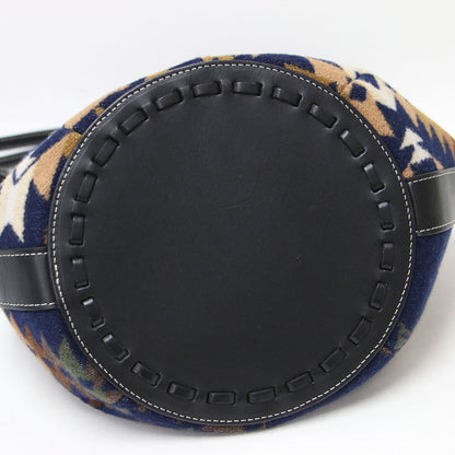 × PENDLETON マルシェ 筒型 ショルダーバッグ / MARCHE 肩掛け ネイティブ柄 ジャガード