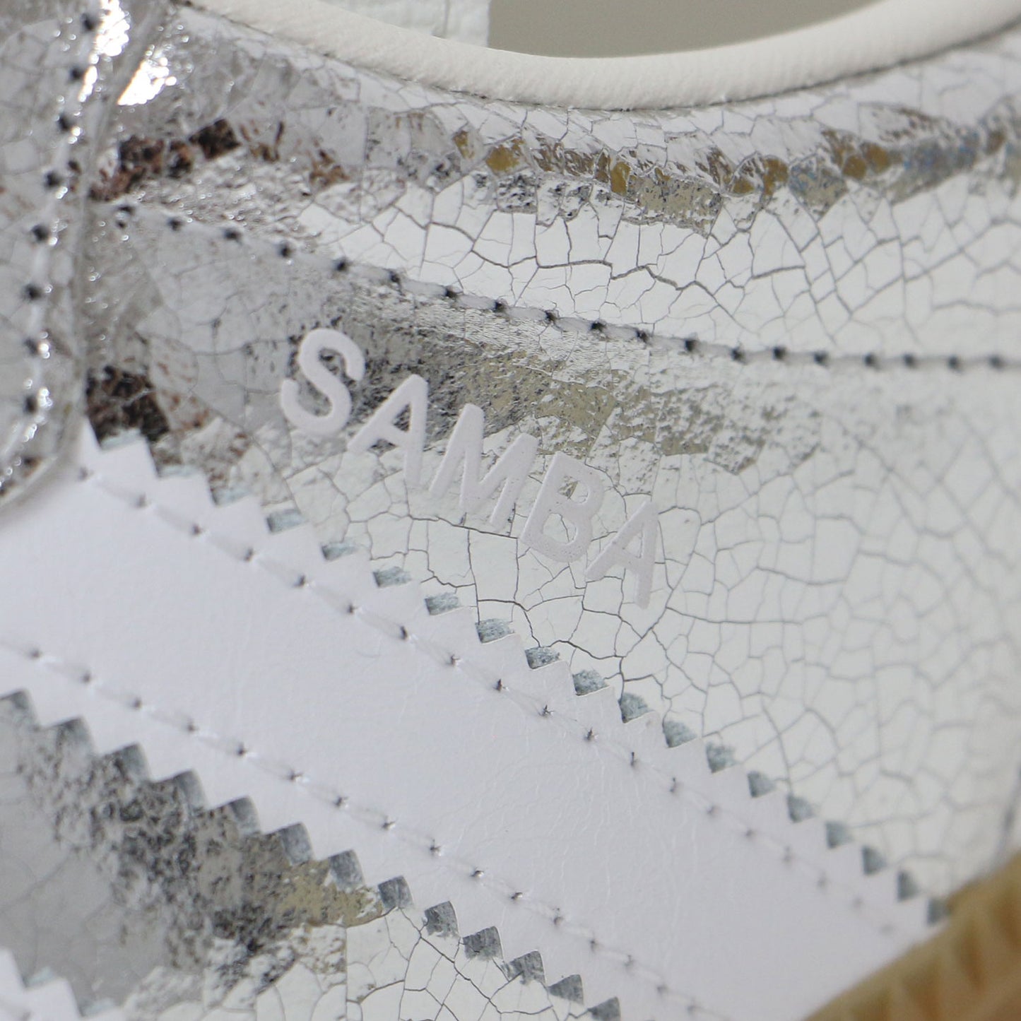 25春夏 SAMBA OG JR0035 / サンバ メタリック レザー ローカット レースアップ スニーカー