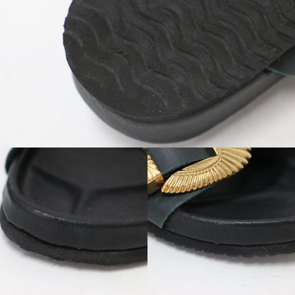 24春夏 レザー バックル サンダル / GERONIMO 10 フラット ダブルベルト