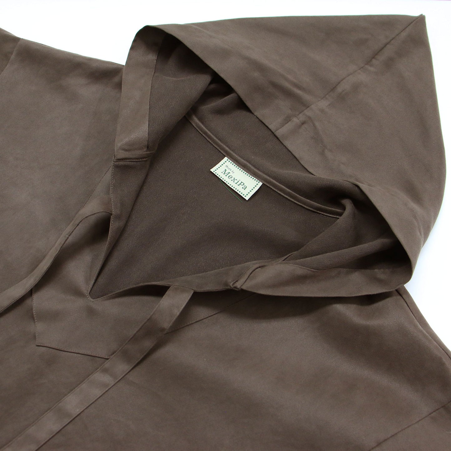 フェイクスエード メキシカンパーカー / Fauxsuede Mexican Parker フーディー Vネック 長袖 オーバーサイズ