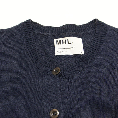 コットン クルーネック カーディガン / FADED COTTON KNIT ニット 長袖