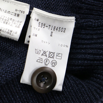 コットン クルーネック カーディガン / FADED COTTON KNIT ニット 長袖