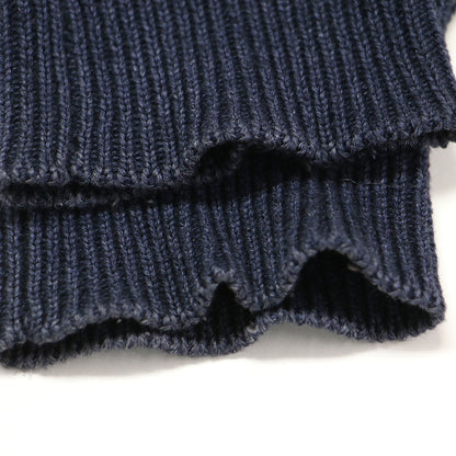 コットン クルーネック カーディガン / FADED COTTON KNIT ニット 長袖