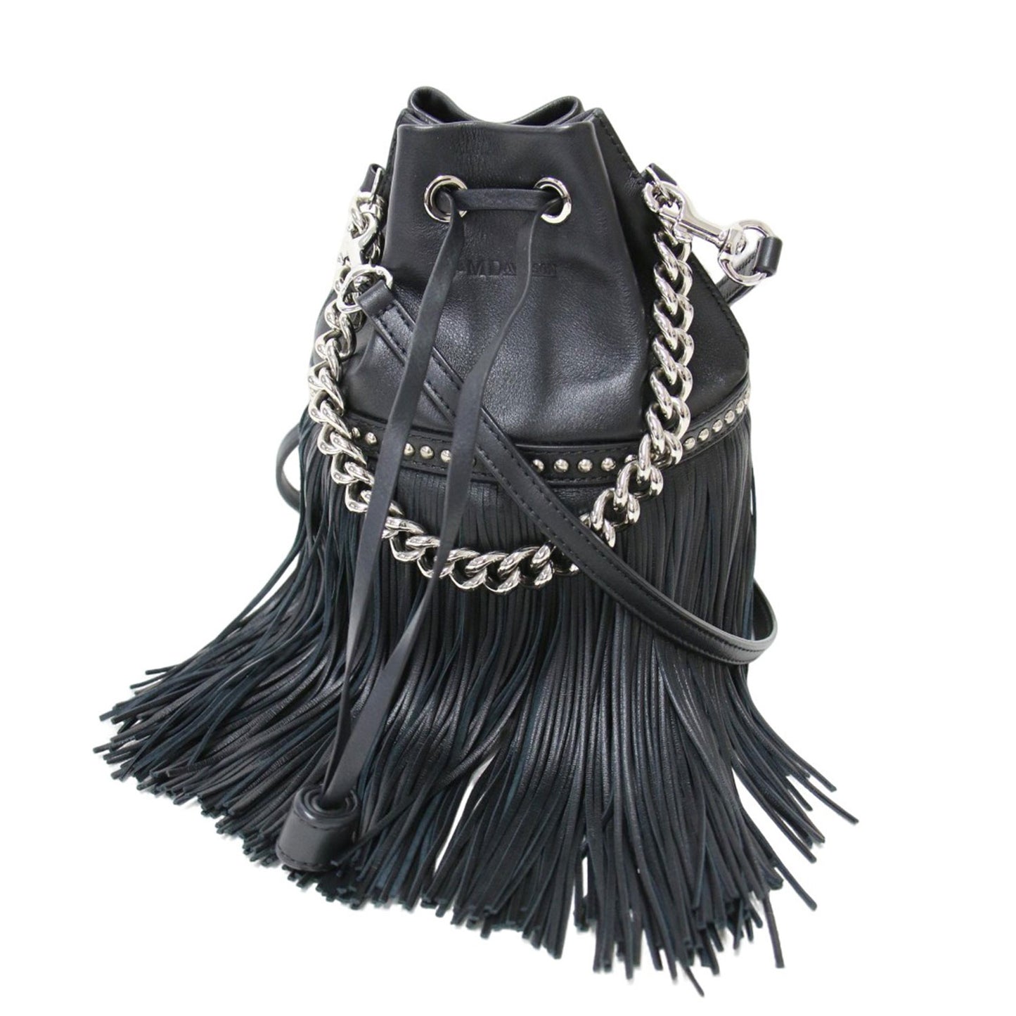 フリンジ カーニバル ミニ / FRINGE CARNIVAL MINI ハンドバッグ 巾着型 ショルダー クロスボディ 肩掛け スタッズ チェーン レザー