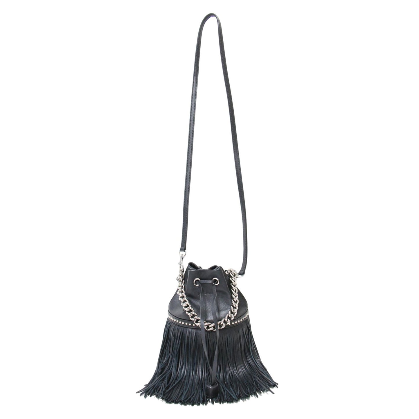 フリンジ カーニバル ミニ / FRINGE CARNIVAL MINI ハンドバッグ 巾着型 ショルダー クロスボディ 肩掛け スタッズ チェーン レザー