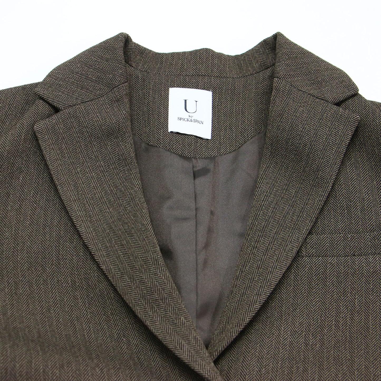 24秋冬 ヘリンボーン ジャケット / テーラードジャケット シングル 長袖 オーバーサイズ