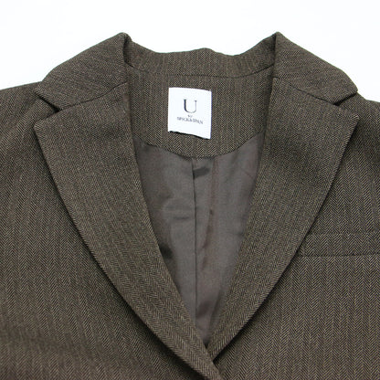 24秋冬 ヘリンボーン ジャケット / テーラードジャケット シングル 長袖 オーバーサイズ