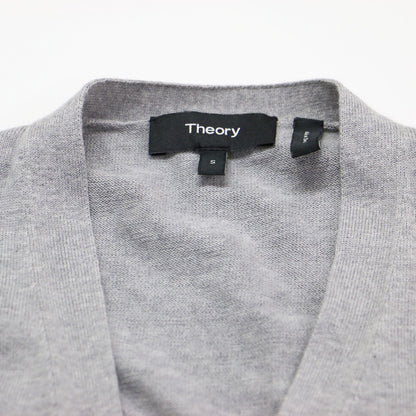 コットン ニット ロング ジレ / LONTON TORINA.SL ベスト Vネック スリット ハイゲージ