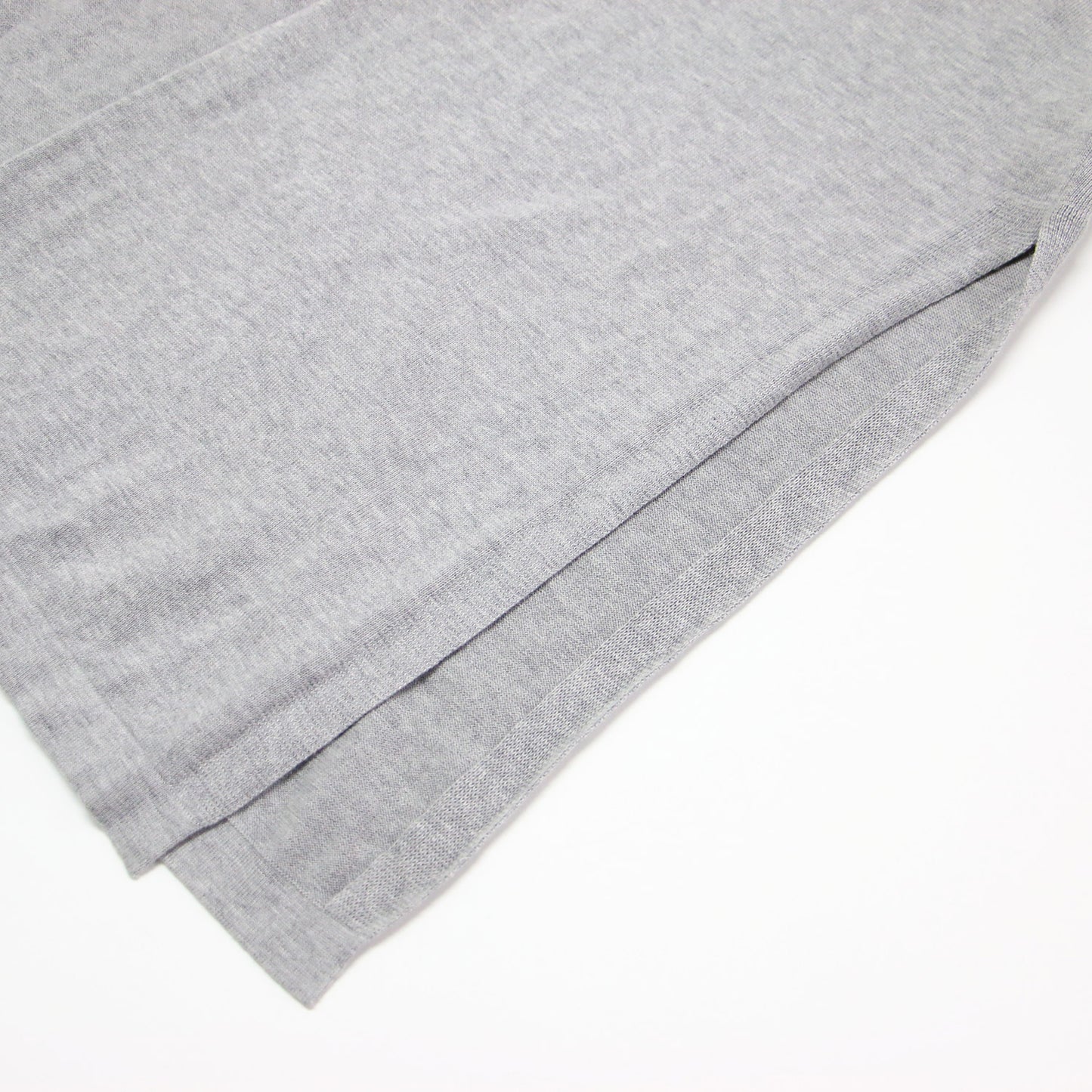 コットン ニット ロング ジレ / LONTON TORINA.SL ベスト Vネック スリット ハイゲージ