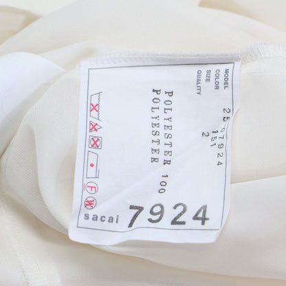 25春夏 サテン シフォン プルオーバー / Satin Chiffon Pullover ブラウス ノースリーブ スタンドカラー ドレープ