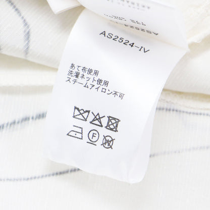 25春夏 グラフィック プリント Vネック ブラウス / Ulrike pullover プルオーバー キャップスリーブ シルク