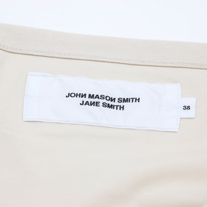 25春夏 オフショルダー ハーフスリーブ トップス / COTTON POLYURETHANE OFF SHOULDER HALF SLEEVE TOPS カットソー 5分袖 ストレッチ コットン