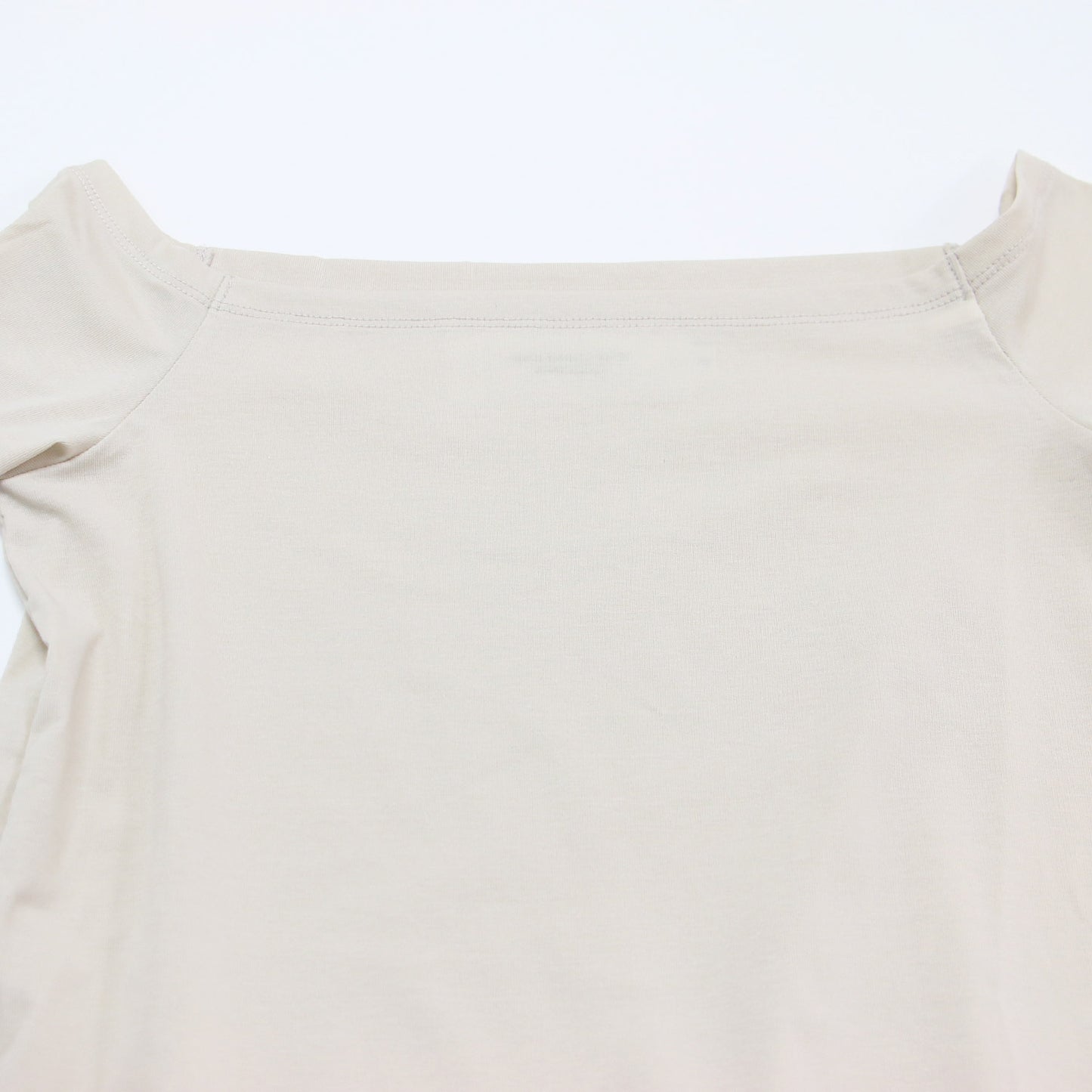 25春夏 オフショルダー ハーフスリーブ トップス / COTTON POLYURETHANE OFF SHOULDER HALF SLEEVE TOPS カットソー 5分袖 ストレッチ コットン