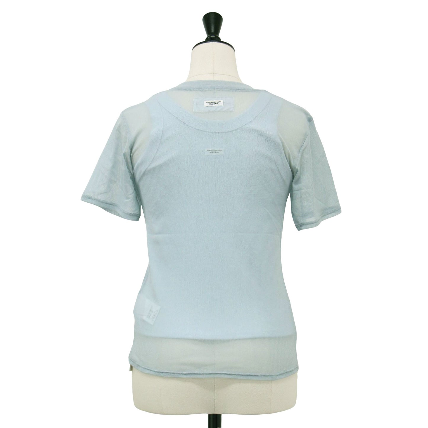 25春夏 ショートスリーブ タンクトップ レイヤード プルオーバー / SHORT SLEEVE WITH TANK LAYERED PULLOVER Tシャツ クルーネック 半袖 メッシュ ナイロン コットン