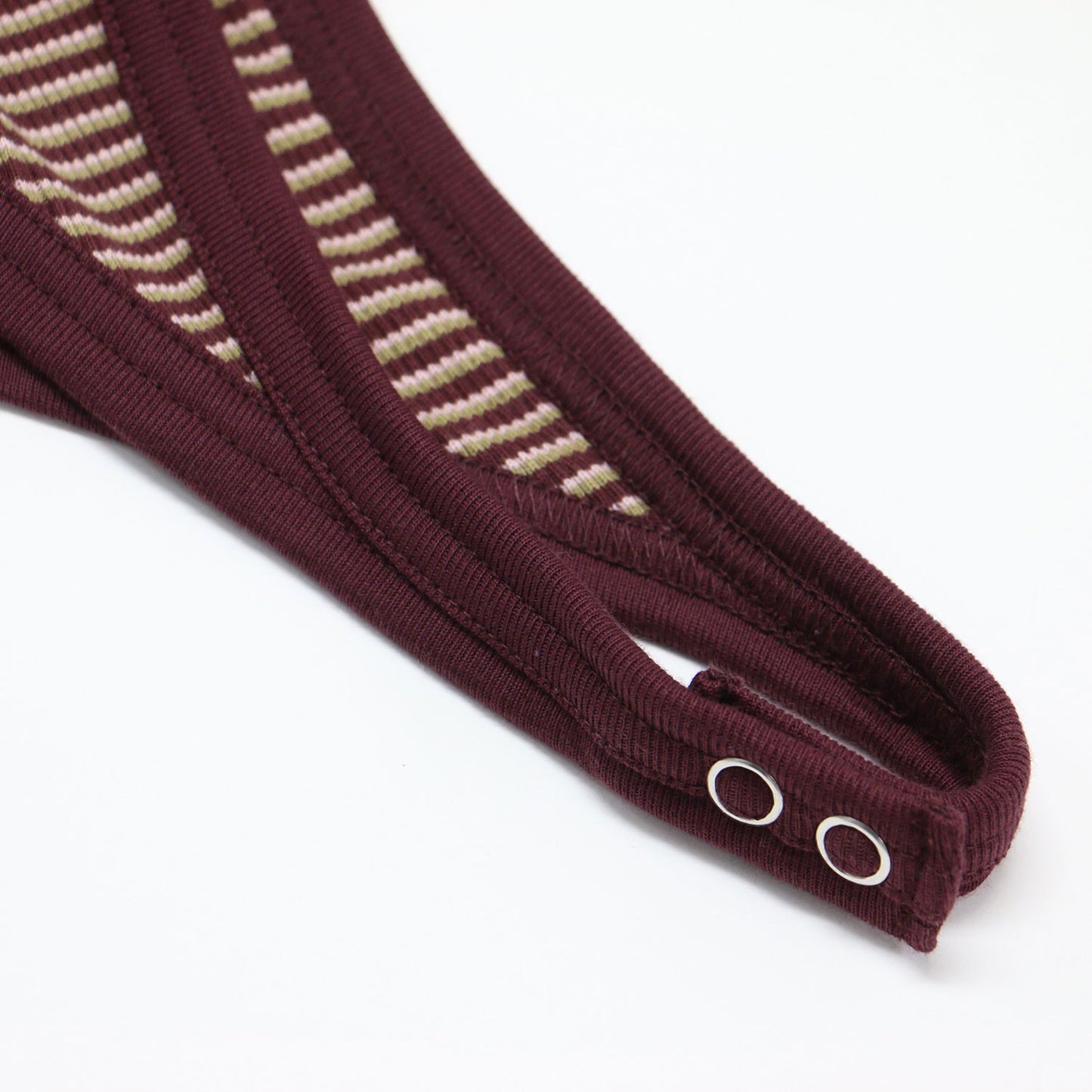 25春夏 コットン ランダムボーダー リブ タンクトップ / COTTON RANDOM BORDER RIB UP DOWN TANK TOP