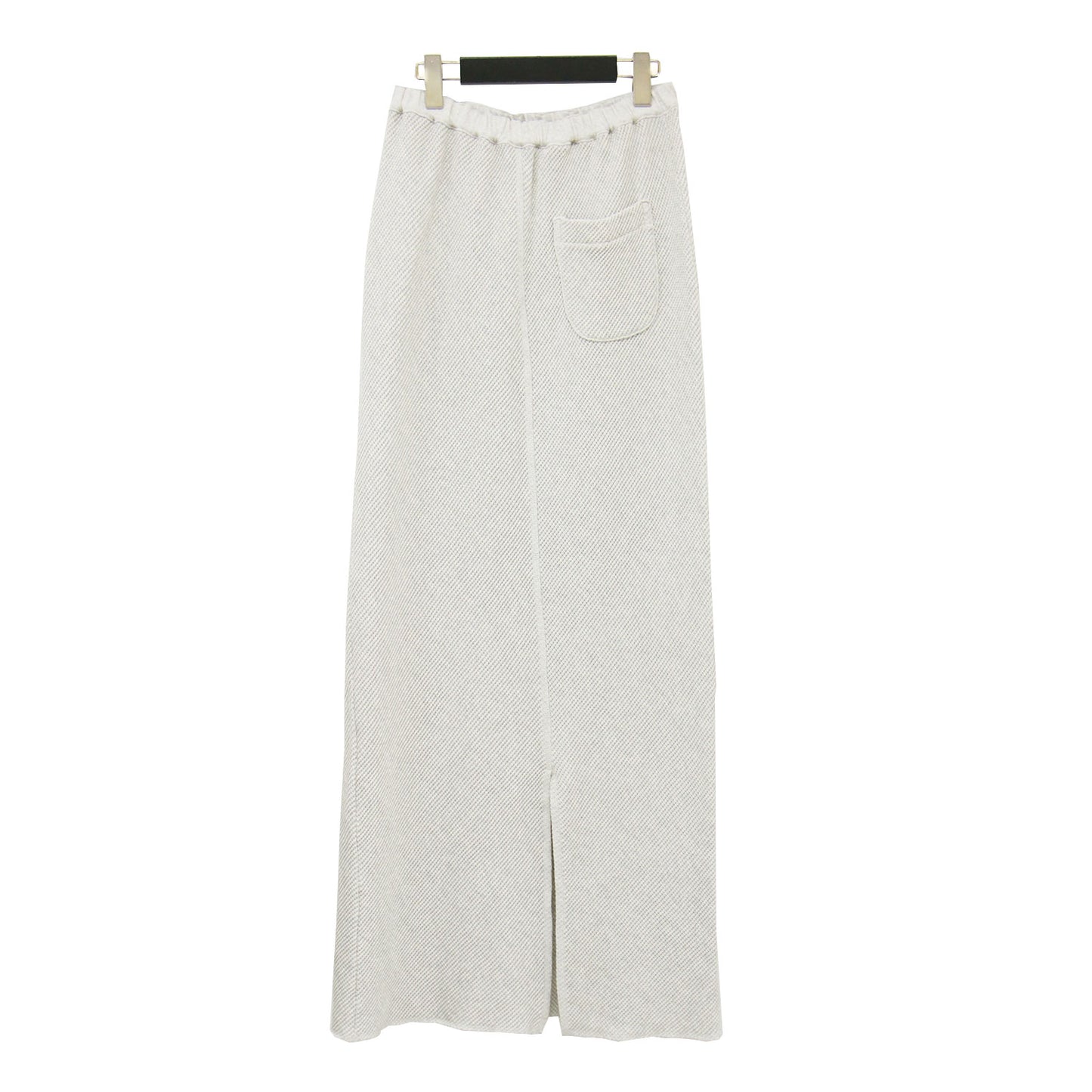 25春夏 ワッフル ストレート スカート / マキシ丈 ウエストゴム コットン