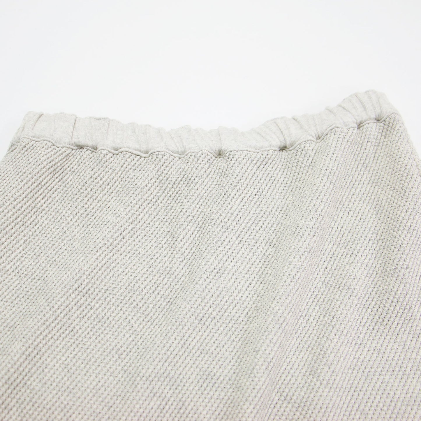 25春夏 ワッフル ストレート スカート / マキシ丈 ウエストゴム コットン