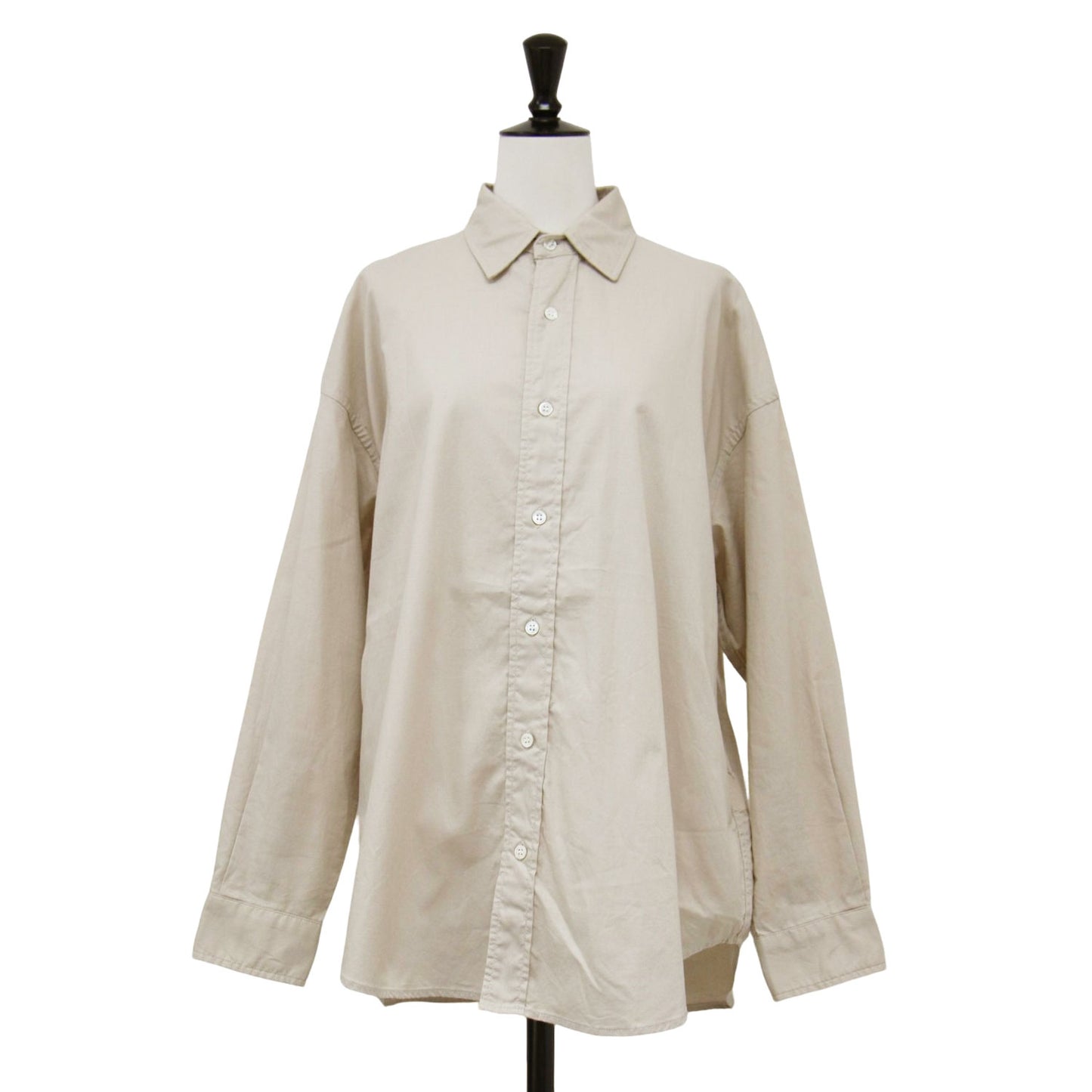 25春夏 コットン レギュラーカラー シャツ / 長袖 オーバーサイズ