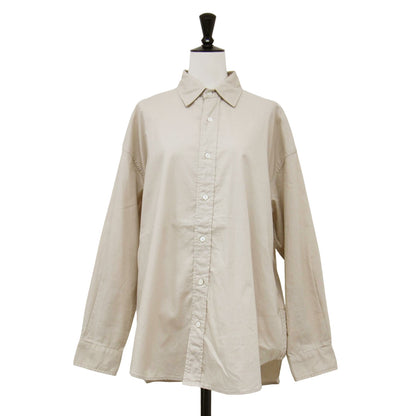 25春夏 コットン レギュラーカラー シャツ / 長袖 オーバーサイズ