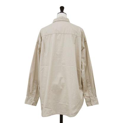 25春夏 コットン レギュラーカラー シャツ / 長袖 オーバーサイズ