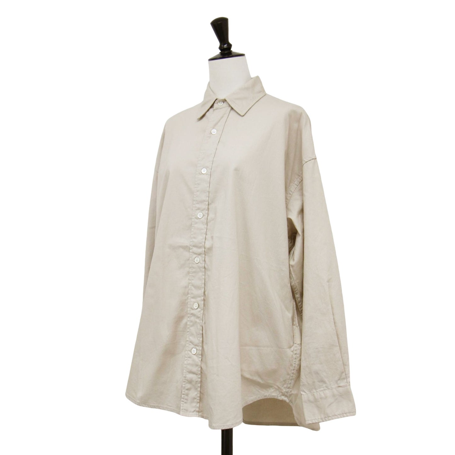 25春夏 コットン レギュラーカラー シャツ / 長袖 オーバーサイズ