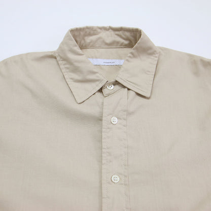 25春夏 コットン レギュラーカラー シャツ / 長袖 オーバーサイズ