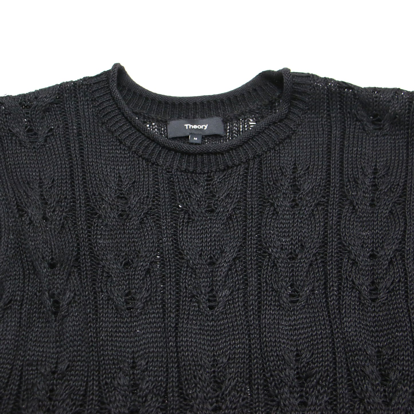 23春夏 ケーブル編み ノースリーブ ニット / Neo Sag Harbor Cable Shell Top クルーネック シアー リネン