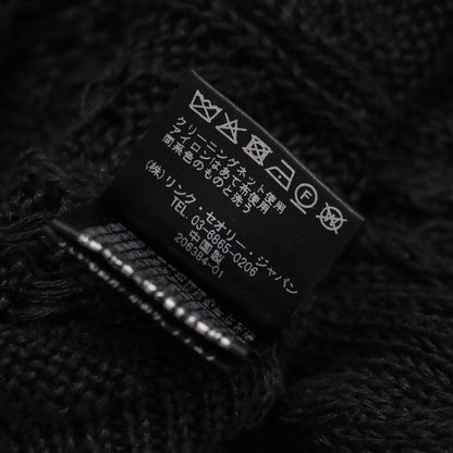 23春夏 ケーブル編み ノースリーブ ニット / Neo Sag Harbor Cable Shell Top クルーネック シアー リネン