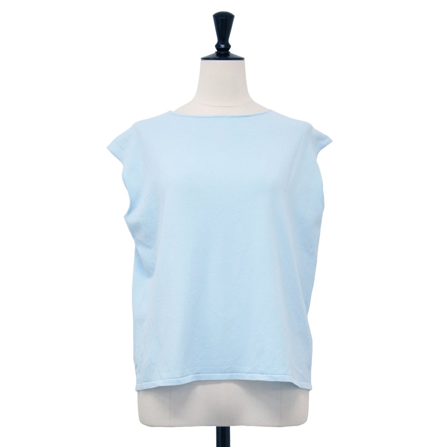 24春夏 ボートネック ノースリーブ ニット / Wooster Crepe Knit Boat Neck Top プルオーバー