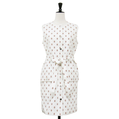 24春夏 ドレス デニムスタイル シェーヌ・ダンクル / ベスト ジレ ノースリーブ クルーネック コットン