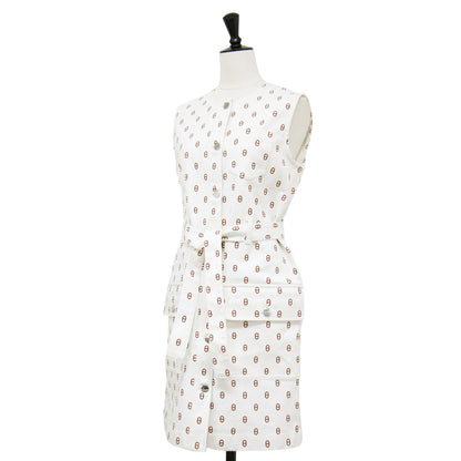 24春夏 ドレス デニムスタイル シェーヌ・ダンクル / ベスト ジレ ノースリーブ クルーネック コットン