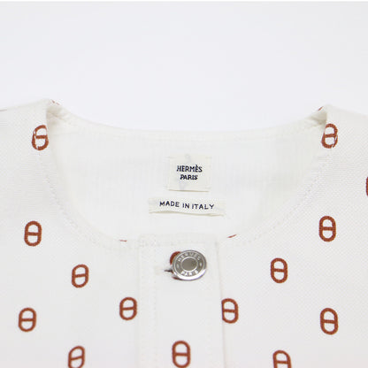 24春夏 ドレス デニムスタイル シェーヌ・ダンクル / ベスト ジレ ノースリーブ クルーネック コットン