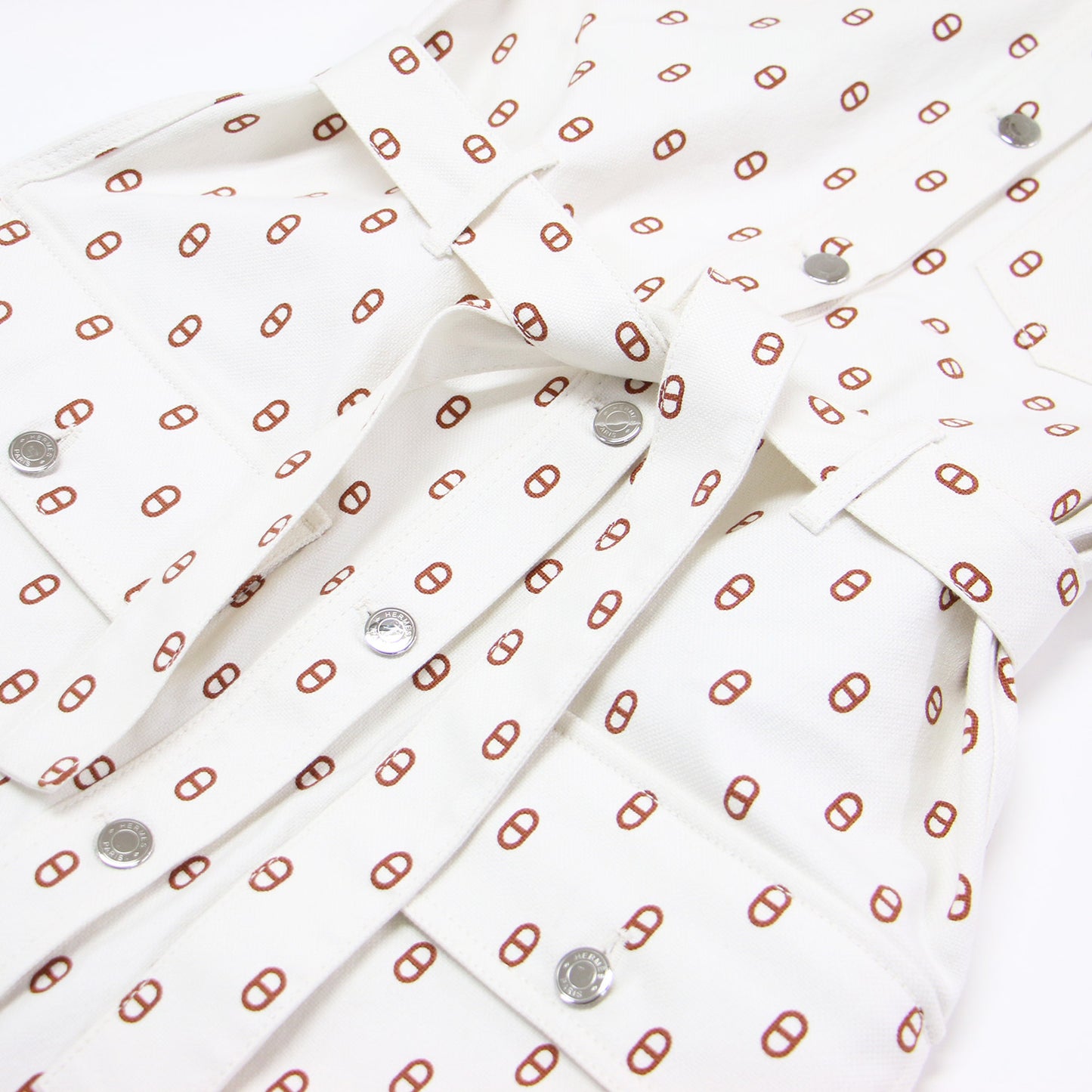 24春夏 ドレス デニムスタイル シェーヌ・ダンクル / ベスト ジレ ノースリーブ クルーネック コットン