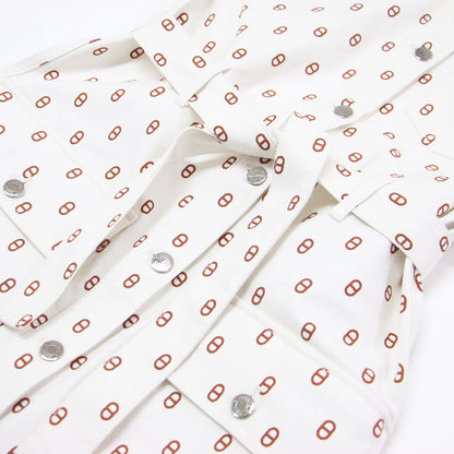 24春夏 ドレス デニムスタイル シェーヌ・ダンクル / ベスト ジレ ノースリーブ クルーネック コットン