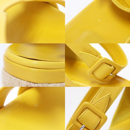 22春夏 エルダ エスパドリーユ ウェッジソール サンダル / アンクルストラップ プラットフォーム レザー